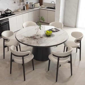 High End Multi-functional Luxurious Folding Dining <strong>Table</strong> with Round <strong>square</strong> Design Modern Dining Room Furniture <strong>Dinning</strong> <strong>Table</strong> - Product Image 2