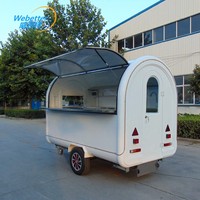 Webetter Custom Mini Street Mobile Remorque alimentaire en fibre de verre Chariot à hot-dogs bon marché Remolques Sanck Machines Camion de restauration pour magasin d'alimentation