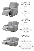 Housse de canapé inclinable, imperméable, extensible, jacquard, housse de fauteuil, housse de canapé relax, housse de fauteuil relax lavable