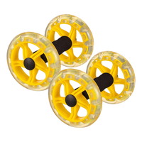 ONESTARSPORTS Nouvelle tendance, nouveau design, double roue abdominale stable, roue abdominale multifonctionnelle, double rouleau abdominal