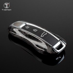 Funda de Fibra Forjada para Llave Inteligente de Auto Porsche Panamera Cayenne <span class=keywords><strong>Macan</strong></span> T-carbon, Cubierta de Llave de Auto, Accesorios Interiores, Cubiertas de Llaves - Product Image 3