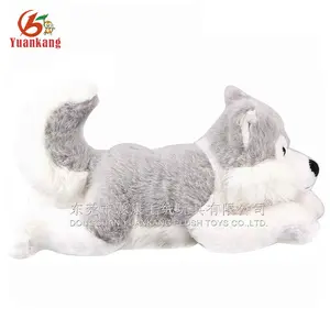 Realistic plush dog husky dogs that look real plush toy