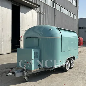 Camion de cuisine mobile personnalisé Canche, remorque de restauration bleue pour l'extérieur - Product Image 4