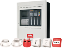 Bon prix 324 points/boucle Panneau de commande d'alarme incendie adressable AW-FP300 32 zones T3.15AL250V 18.5 ~ 30VDC CN;GUA