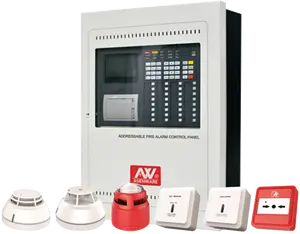 Bảng Điều Khiển Báo Cháy Được Liệt Kê LPCB 324 Điểm 1-8 Vòng 32 Vùng 110-240V - Product Image 1