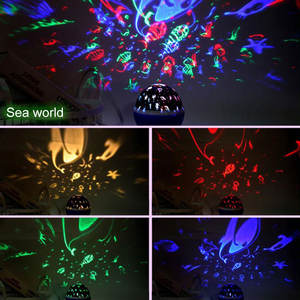 Stella Master 360 gradi di rotazione cielo luce <span class=keywords><strong>stellata</strong></span> 8 luce notturna 3d multicolore proiettore stella per bambini luce notturna a Led - Product Image 6