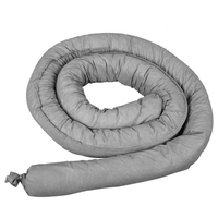 Chaussette absorbante universelle écologique en polypropylène 100% recyclé, flexible, pour la collecte de toutes les liquides, gris