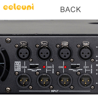 Eeleuni 4 Kanal 400W Profesyonel Güç Amplifikatörü 8Ohm Sahne Ses Sistemi AMP Bar KTV Canlı Performanslar için