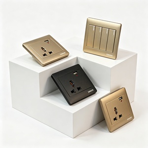 SANSHE Nuovo Design Interruttore a Pulsante da Parete Pannello Completo Presa Elettrica Domestica Standard UK/US con USB - Product Image 3