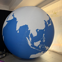 Ballon gonflable en PVC en forme de planète pour décoration suspendue, modèles de planètes personnalisés variés pour idées de fête