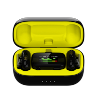 Microfono Wireless Professionale a Doppio Auricolare, Supporto per Microfono Esterno a Gancio, Mini Microfono Lavalier 2.4G per Insegnamento e Presentazioni