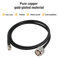 Câble d'antenne coaxial RF RG58 à faible perte, connecteur N mâle plaqué or vers SMA mâle, pour modem, routeur et pont sans fil