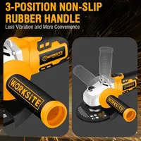 Meuleuse d'angle sans fil mini WORKSITE CAG330 20V 115mm, moteur 4 pôles, portable, pour la découpe et le meulage du métal, meuleuse sans balais