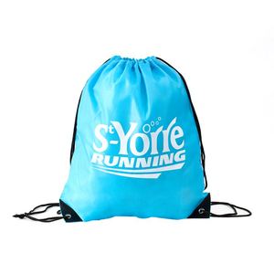 Eco-Friendly Large Polyester <b>Drawstring</b> <b>Backpack</b> Bag for Camping Sport Basketball for Outdoor Activities and Shopping - Product Image 2