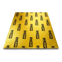 Tapis insonorisant AK Gold 2 mm 80 mil en caoutchouc butyle auto-adhésif, feuille d'amortissement en aluminium, bouclier thermique pour l'insonorisation automobile