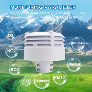 Ecosentec เซนเซอร์วัดคุณภาพอากาศใน RS485แบบมัลติฟังก์ชัน ES-A333เครื่องส่งสัญญาณความเร็วลมและทิศทางแบบอัลตราโซนิก4-20mA - Product Image 6