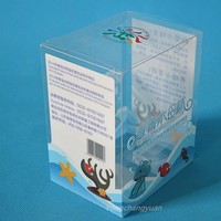 Boîtes d'emballage en plastique PVC transparent de luxe avec logo personnalisé, écologiques, carrées, imprimées en offset, design pliable à plat