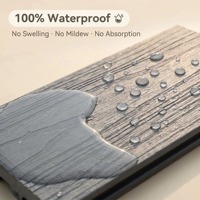 Dalles de terrasse carrées en PVC 138x22.8mm, emboîtables, étanches et durables pour terrasses extérieures, aménagement paysager et jardinage