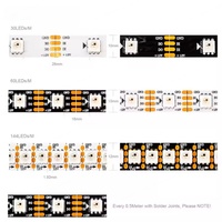 Tira de LED Digital RGB Pixel WS2815 de BTF-LIGHTING, Cable de Cobre DC12V con Doble Transmisión de Datos, 30/60/144 Píxeles, Programable, Cortable Individualmente, IP65