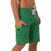 TW9204446 Short de surf de plage décontracté en peau de pêche imperméable et respirant de haute qualité pour hommes