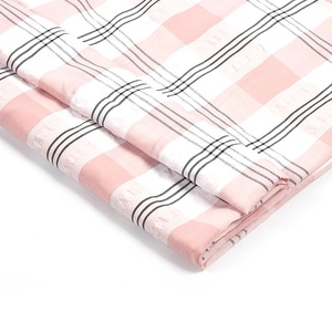 80% poliéster 20% rayón estampado bolsa de Manta hacer vestido tela a cuadros - Product Image 1