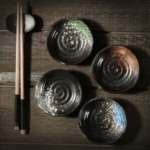 Japanese Style Sushi Soy <b>Plate</b> Dish Round Mini Small Bowl <b>Ceramic</b> Dipping Sauce Serving Dishes for Restaurant - Product Image 3