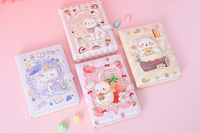Carnet de notes écologique en gros, mignon et kawaii, pour enfants, étudiants, avec motifs de dessins animés, lapin et licorne