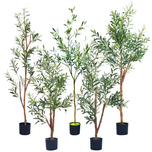 Personalizado Haihong planta artificial falso plástico Artificial planta faux oliveira interior atacado plantas artificiais fornecedores