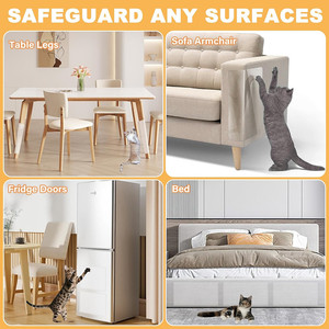 <span class=keywords><strong>Protector</strong></span> de <span class=keywords><strong>muebles</strong></span> para arañazos de gato, protectores de esquina de sofá transparentes para gatos de interior, grifo adhesivo antiarañazos disuasorio - Product Image 5