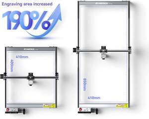 Kit d'extension de zone de gravure pour graveur laser <span class=keywords><strong>ATOMSTACK</strong></span> X7 <span class=keywords><strong>S10</strong></span> A10 <span class=keywords><strong>Pro</strong></span>, accessoires, tige d'extension de l'axe Y, augmentation de 33,4 x 15,74 pouces - Product Image 2