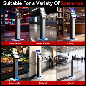 Logiciel <span class=keywords><strong>de</strong></span> commande <span class=keywords><strong>de</strong></span> nourriture sans argent liquide et <span class=keywords><strong>de</strong></span> paiement par <span class=keywords><strong>carte</strong></span> <span class=keywords><strong>de</strong></span> crédit, kiosque <span class=keywords><strong>de</strong></span> paiement sans argent liquide avec écran incurvé, système Android Win - Product Image 4