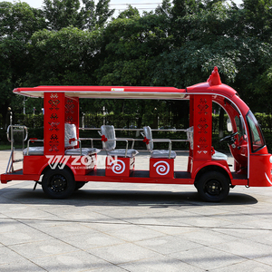 รถบัสชมวิวไฟฟ้ารูปทรงมังกรแดงแบบเปิดประทุนสำหรับสวนสนุก - Product Image 5