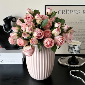 Pequeñas Rosas Artificiales de Seda, Flores Hechas a Mano para Decoración del Hogar, Accesorios para Bodas - Product Image 4