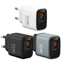 Chargeur mural USB C, adaptateur secteur double port Gan 35W durable, bloc de charge rapide double pour iPhone 13/14/15/16