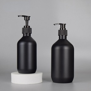 Nero opaco 300ml 500ml plastica per animali domestici Dispenser <span class=keywords><strong>sapone</strong></span> e bottiglia di lozione per le mani per uso camera da letto - Product Image 2