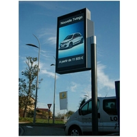 Grand panneau publicitaire étanche, extérieur, écran Led HD polychrome, vidéo, mur de télévision