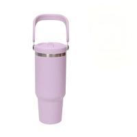 Gobelet isotherme de 40 oz avec poignée, double paroi en acier inoxydable, cadeau d'entreprise, bouteille d'eau sous vide, logo personnalisé pour gobelet de sport