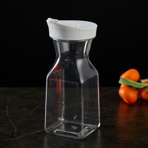 Rõ Ràng Nhựa Bình Sữa Jug 500Ml Chai Nhựa Nước Trái Cây Trọng Lượng Nhẹ Nước Jar Bình Bình Dispenser Với Cao Su Lật Nắp - Product Image 5