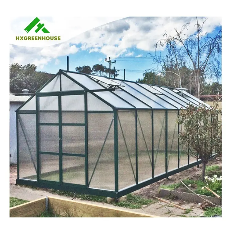 PC sheet frame low cost polycarbonate used commercial greenhouse sale green house agricultural other single-span greenhouses