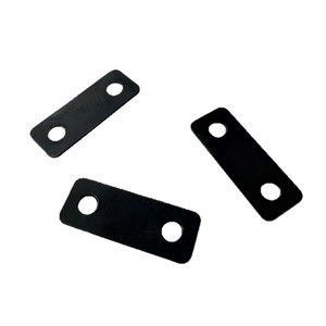 Soporte de esquina plano de acero inoxidable negro para muebles, conector para marcos de fotos, placa de soporte duradera con 2 orificios - Product Image 5