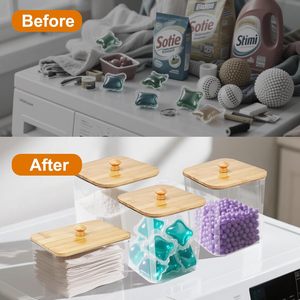 โหลพลาสติกใส่น้ำยาซักผ้าพร้อมฝาปิดมี3แพ็ค - Product Image 6