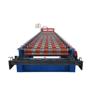 Doppio strato trapezoidale tetto ondulato rotolo formatura macchina per tegole in metallo - Product Image 1