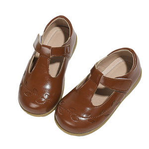 Nouvelles Chaussures Habillées en Cuir Marron pour Petites Filles, Modèle Performance Design, Type T-Bar Princesse Mary Jane Plates - Product Image 5