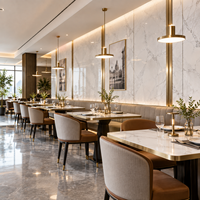 Panneau mural en PVC HPL imperméable de luxe Kangnou avec fonction insonorisante pour table à manger - Design minimaliste