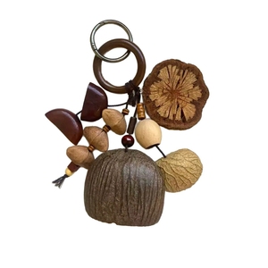 Wholesale Hand Painted Fruit Shell Rattle <b>Wind</b> <b>Chime</b> Handmade Sound Healing Hanging Ornament For Gift Shop - Product Image 1