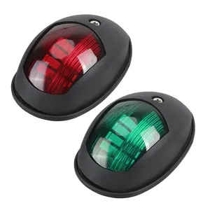 8 LED Navigation Lights For Boats Yacht Lights Waterproof Sailing Lamp Signal Boat Accessories Marine Green Red 12V