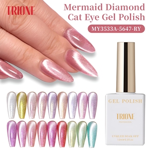 <span class=keywords><strong>Kit</strong></span> de vernis à ongles gel effet œil de chat sirène scintillant, magnétique et réfléchissant, 15ml, pour fournisseurs de produits pour ongles, échantillon gratuit - Meilleures ventes - Product Image 1