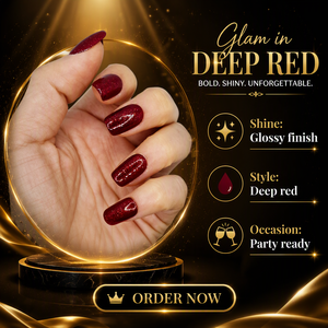 Juego de <span class=keywords><strong>Uñas</strong></span> Postizas Cuadradas Ojo de Gato en Rojo <span class=keywords><strong>Vino</strong></span> con 24 y 10 Puntas Reutilizables Premium en Rojo <span class=keywords><strong>Vino</strong></span>/Rojo Cereza y Rojo Magnético Brillante - Product Image 6