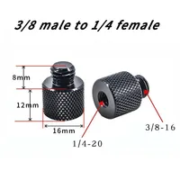 Vis de conversion 1/4-20 à 3/8-16, adaptateur mâle-mâle pour support de trépied photo/vidéo, accessoires de fixation génériques