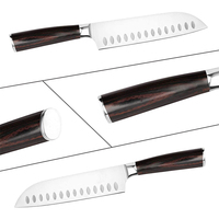 Couteaux de cuisine japonais en métal professionnels Couteaux de chef de cuisine en acier inoxydable de luxe avec boîte-cadeau